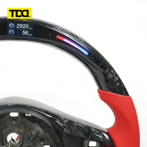 พวงมาลัยคาร์บอนไฟเบอร์แท้ TDD พร้อมไฟ LED สำหรับ Jaguar F-type - Product Image 3