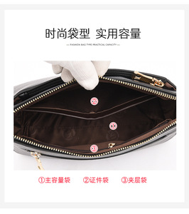 Sacs à main en cuir PU, sac messager, sac combiné pour femme, sac à main décontracté de luxe, sac à bandoulière pour femme - Product Image 4