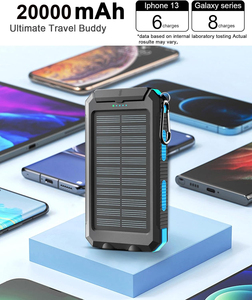 Batterie externe en plastique 4 en 1 mobile <span class=keywords><strong>solaire</strong></span> 100000mah 0000mah station d'alimentation à charge rapide <span class=keywords><strong>chargeur</strong></span> de batterie portable 10w pour téléphone - Product Image 6