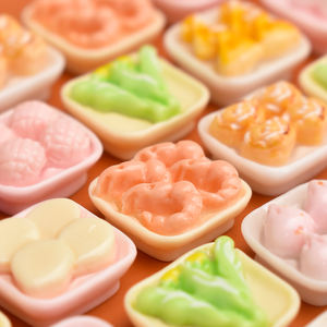 Cabujones de resina de base plana DIY, dijes de comida en miniatura (platos de hot pot y verduras) para decoraciones navideñas y teléfonos móviles - Product Image 4