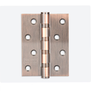Charnières de porte à roulement à billes noires mates, antirouille, en acier inoxydable, design moderne, charnières de porte pivotantes encastrées en bois - Product Image 3