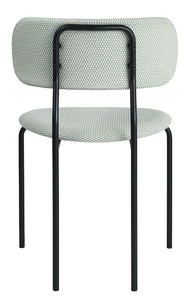 Venta al por mayor de comedor moderno diseñador danés tapizado Hotel restaurante marco de Metal Coco Silla de comedor - Product Image 5