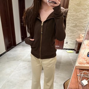 <span class=keywords><strong>Felpa</strong></span> da <span class=keywords><strong>Donna</strong></span> Luludarling <span class=keywords><strong>con</strong></span> <span class=keywords><strong>Cappuccio</strong></span> e Zip Intera, in Spandex/Cotone Felpato, Tinta Unita, Vestibilità Slim <span class=keywords><strong>con</strong></span> Cintura in Vita, Ideale per l'Autunno - Product Image 3