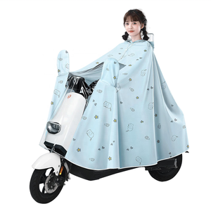 Capa de Chuva para Motocicleta Elétrica Atacado Transparente em PVC Impermeável Reutilizável Proteção para Adultos Encomende Roupas de Chuva para Scooters - Product Image 2