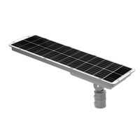 Lampe solaire tout-en-un 60W 80W avec panneau et batterie intégrés 12V DC IP66 pour éclairage routier extérieur
