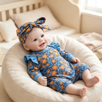 Vêtements pour poupées reborn en gros : Combinaison à imprimé floral, bandeau à nœud, robe, accessoires, cadeaux de bienvenue, en vinyle