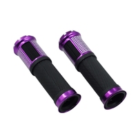 Poignées de guidon universelles 7 rangées en aluminium coloré pour vélo électrique, pièces de modification de moto, poignées de guidon de moto