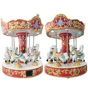 Cheval de carrousel d'occasion pour enfants, à monnayeur, ornement de manège de fête foraine, à vendre - Product Image 6