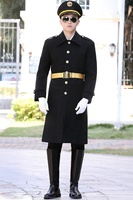 Manteau long d'hiver à simple boutonnage pour homme Veste en tissu de laine avec tissu de laine de haute qualité
