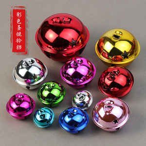 24mm-65mm grandi campane di natale PVD ferro metallo Jingle campane per albero di natale decorazione della casa Pet portachiavi appesi accessori - Product Image 1