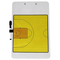 Presse-papiers magnétique effaçable à sec double face personnalisé en PVC pour le basket-ball en plastique durable
