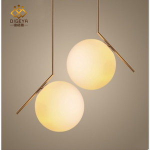 Dropshipping Shopify Modern Milk <b>White</b> Glass Globe Pendant <b>Light</b> Simple Single Head Hanging Lamp For Dining Living Bedroom - Product Image 3