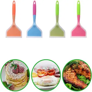 Silicone Spatula Ware Cooking Utensils Beef Meat Egg Kitchen Scraper Wide Pizza Cooking Tools Shovel Non-stick Spatula - Product Image 4