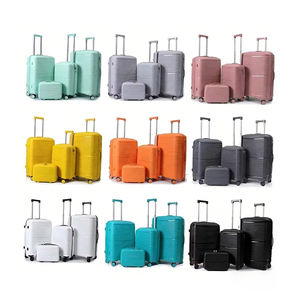 Ensembles de Valises de Voyage Rigides en PP de Haute Qualité avec Roues en Nylon PP à 360 Degrés, Tailles 14/20/24/28 Pouces, Bagages Chariots Durables - Product Image 3