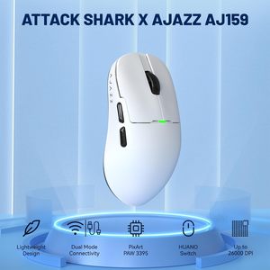 Ajazz AJ159 Dual Mode <b>Wireless</b> PAW3395 Mouse High Performance Product - Product Image 2