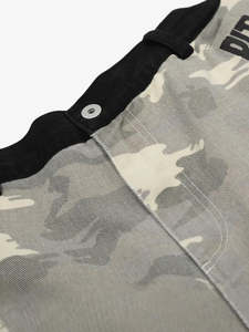 Camouflage Bermuda <b>Shorts</b> <b>Men</b> Street Style <b>Patch</b> Design Ripped Hem Elastic Waist Cotton Canvas <b>Shorts</b> - Product Image 4