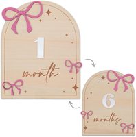 Disques en bois pour étapes mensuelles de bébé en 3D, Panneaux en bois pour étapes mensuelles de bébé, Disques en bois pour étapes mensuelles de bébé (Cadeau de naissance)
