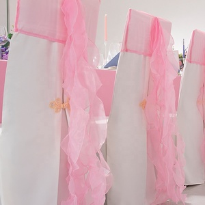 Fajas Románticas para Jardín, Funda para Silla de Boda, Fajas Traseras, Decoración de Banquete, Navidad, Cumpleaños, Fajas Formales para Silla de Boda - Product Image 1