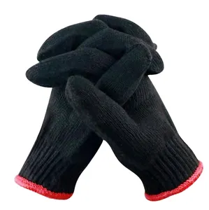 Fil de coton pour gants à tricoter coton polyester string gants de travail en tricot avec un gants tricotés en coton