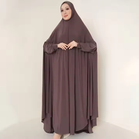 Vente en gros de robe de prière modeste de Dubaï à la mode pour jilbab sweat à capuche pour femmes musulmanes élégante cérémonie religieuse surdimensionnée élastique