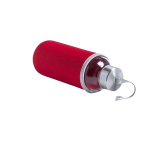 Bouteille d'eau en verre personnalisée avec motif feuille transfrontalier, manchon de tasse, bouchon à paille, isolation en silicone, compatible lave-vaisselle, pour usage au bureau, imprimée - Product Image 4