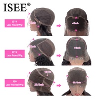 Usine Xuchang Ruixin, ISEE Hair Company, Perruques en cheveux humains 4X4 5X5 6X6 13X4 13X6 360 Full Lace, Machine Mde, U Part