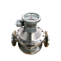Flowmeter Oval Gear Presisi Tinggi Pengukur Aliran Bahan Bakar Diesel Flowmeter Digital Regulator Argon Dengan Flowmeter