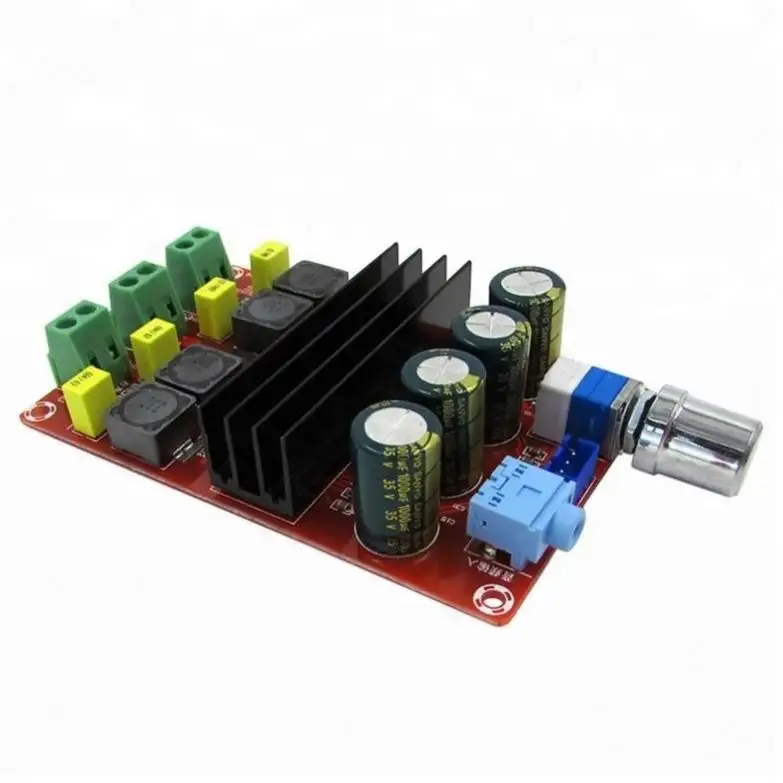 2*100w digital power amplifier board 12v and 24v vo age TPA3116D2 wide double channel amplifier power amplifier module