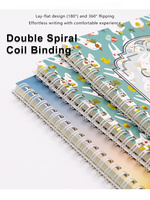 Cahier ligné français A5 B5 - Cahier d'exercices à spirale ligné français pour la pratique de l'écriture manuscrite des étudiants, cahier personnalisé avec logo.