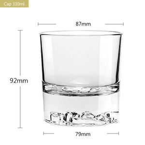 كأس كأس ويسكي كريستالي سميك سفلي ثلاثي الأبعاد من تصميم قديم بسعر الجملة - Product Image 4