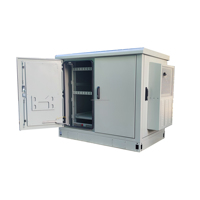 Boîtier de télécommunication extérieur en rack étanche IP65 IP55 19 pouces et 23 pouces avec boîtier de commande de climatiseur