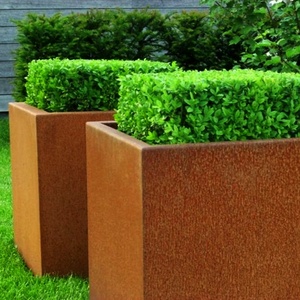 Maceta de <span class=keywords><strong>Acero</strong></span> Corten, Grande, Vertical, Borde de Jardín de <span class=keywords><strong>Acero</strong></span> Corten, Maceta Redonda de <span class=keywords><strong>Acero</strong></span> Corten - Product Image 3