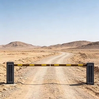 Barrière de stationnement solaire en acier au carbone avec batterie ultra longue durée pour parking à distance