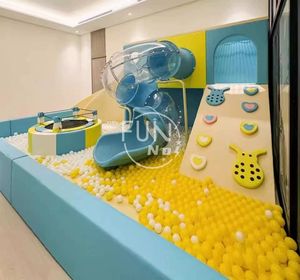 Attrezzature per Parchi Divertimento Indoor per Bambini Playhouse Morbida in Legno Progettazione Gratuita Piccolo Parco Giochi per Bambini da Interno - Product Image 5