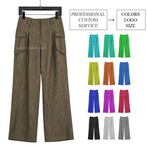 <span class=keywords><strong>Pantaloni</strong></span> Cargo Vintage <span class=keywords><strong>con</strong></span> Logo personalizzato a molla <span class=keywords><strong>con</strong></span> stampa solida e Vintage da <span class=keywords><strong>donna</strong></span> <span class=keywords><strong>pantaloni</strong></span> larghi in tessuto spesso <span class=keywords><strong>pantaloni</strong></span> Cargo - Product Image 1