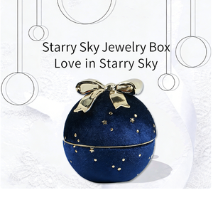Boîte à bijoux de haute qualité en forme de mini ciel étoilé, pour bagues et pendentifs, emballage cadeau populaire pour Noël, étui à bijoux tendance - Product Image 1
