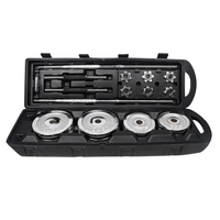 Ensemble d'haltères de haute qualité en chrome de 50 kg, multifonctionnel, pour la remise en forme à domicile, barre d'haltères réglable, ensemble d'haltères de 50 kg