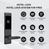 Encodeur de cartes électroniques RFID haute fréquence en acier inoxydable pour serrures de porte d'hôtel intelligentes