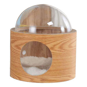 Cama de Gato personalizada, hamaca suave con uno o dos semicírculo transparente, más nueva - Product Image 5