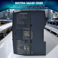 Controlador PLC Siemens Original Nuevo de Fábrica 6ES7 214-1AG40-0XB0 SIMATIC S7-1200 CPU 1214C Compacto 6ES7214-1AG40-0XB0