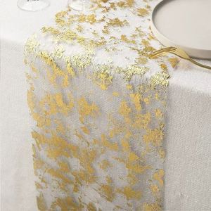 Camino de Mesa Brillante con Lentejuelas Doradas y Plateadas, Tela de Malla con Purpurina Reutilizable para Bodas, Fiestas, Eventos, Decoración de Mesa para Cenas en Casa - Product Image 5