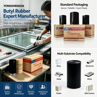 Scellant butyle sans solvant pour l'étanchéité des bords des vitres isolantes à double vitrage, adhésif thermofusible pour la fabrication de fenêtres