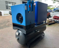 Petite machine de compresseur d'air à vis industrielle stationnaire silencieuse 4 en 1 à économie d'énergie 2.2KW-7.5KW
