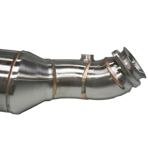 Tubo de Escape de Acero Inoxidable Cepillado con Catalizador Integrado para Mercedes-Benz AMG C43 E43 E400 W205 M276 2016-2021 - Product Image 2