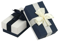 Cajas de Regalo Personalizadas de Alta Gama, Ecológicas, Reutilizables, con Lazo de Cinta de Colores, para Celebraciones Festivas, Cajas de Embalaje Rígidas