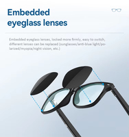BT appelant musique lunettes de soleil Uv400 Protection Anti-lumière bleue écouteur sans fil lunettes audio intelligentes avec photo à distance