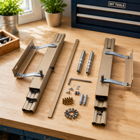 Mécanisme de glissière de table en aluminium anodisé sur mesure, glissière de tiroir robuste pour projets d'armoires haut de gamme