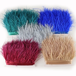 Hot Bán Rts 70 Màu Sắc Số Lượng Lớn Giá Rẻ 8-10 Cm Nhuộm Đà Điểu Lông <span class=keywords><strong>Trim</strong></span> Rìa Ren Cho Khiêu Vũ May Váy Váy Bên Trang Phục - Product Image 3