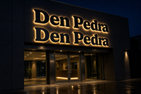 Enseigne lumineuse 3D personnalisée à LED rétroéclairée, lettres en métal, logo illuminé pour extérieur, bâtiment commercial, bar, devanture de magasin, mur