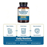 Capsules molles de complexe de magnésium 4-en-1 OEM - Bisglycinate, Citrate, Malate, Taurate - Complément pour le sommeil et la mémoire - Usage adulte - 90 gélules